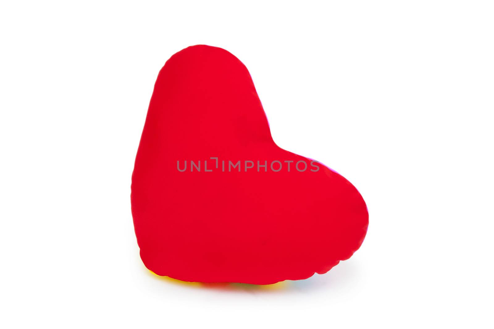 Heart pillow isolated on white background by cocoo