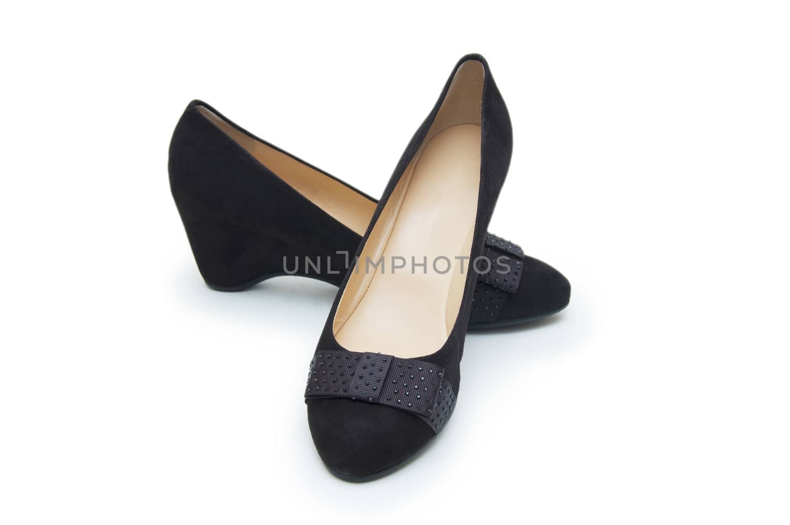 female shoes on a white background 