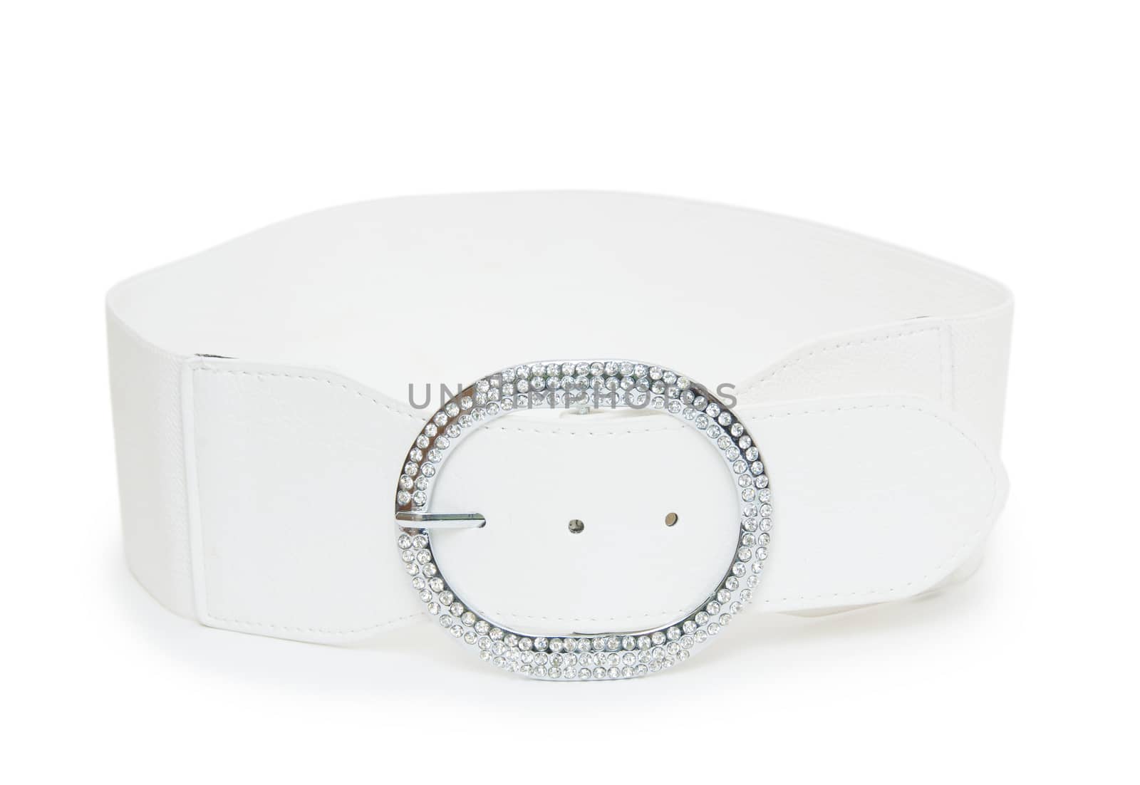 belt white color isolated 