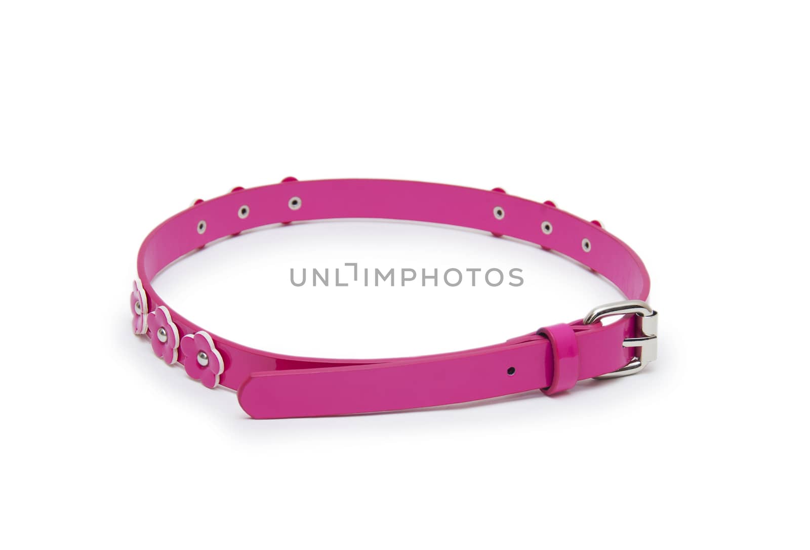 belt pink color isolated 