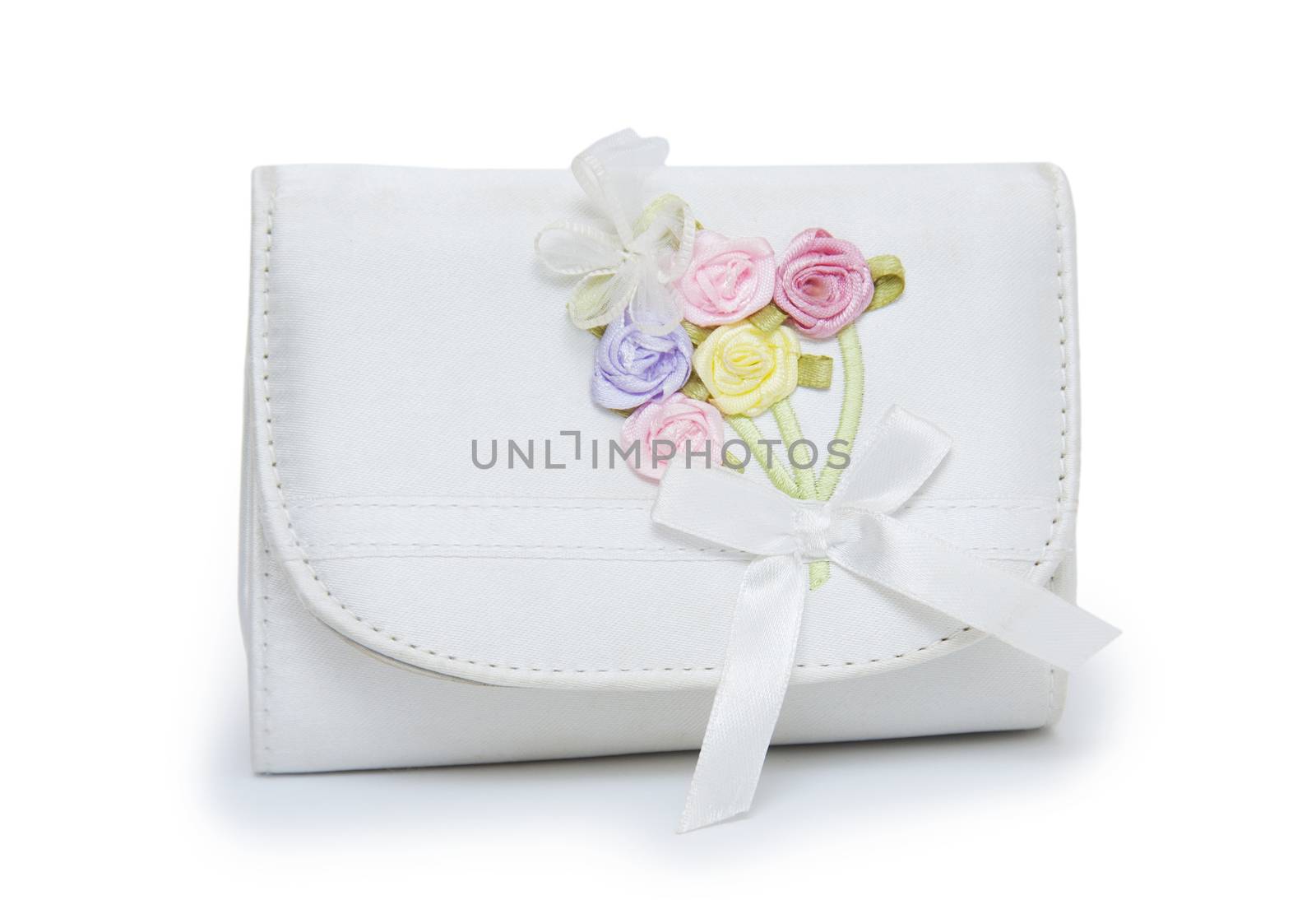 Child's handbag on a white background 