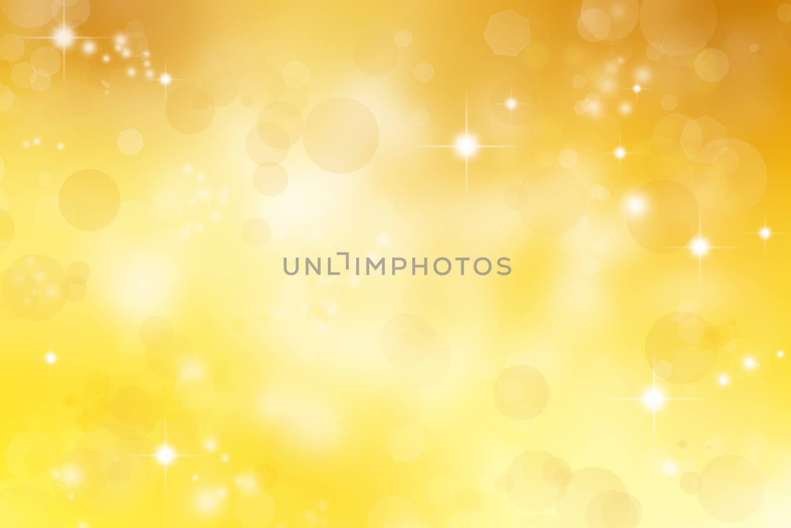 Circles and stars yellow abstract background