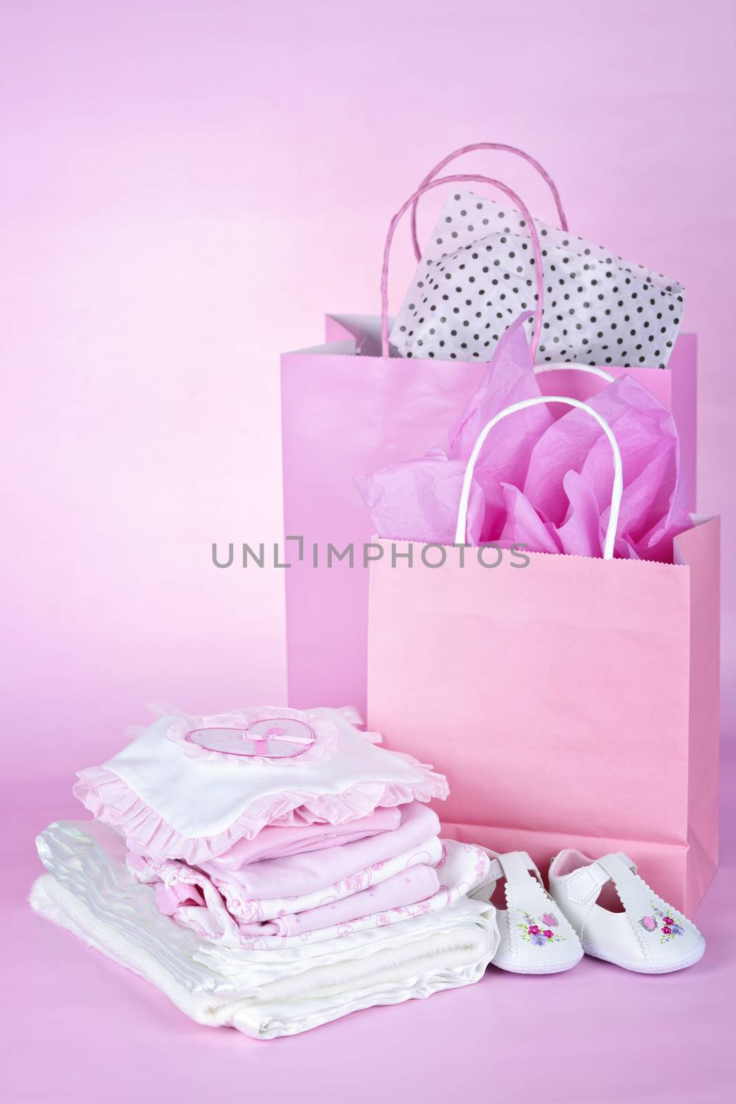 Pink baby shower presents by elenathewise