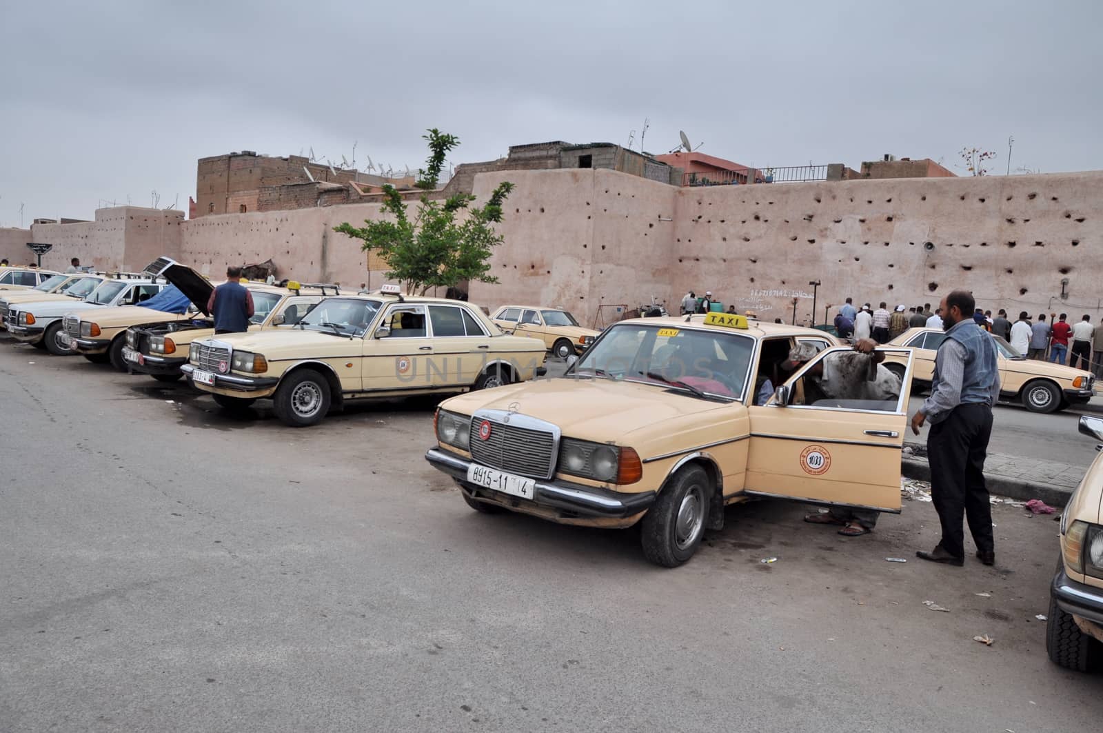 Marrakesh.Morocco-A ugust 23: typical taxi in Marrakesh,Moroc co by anderm