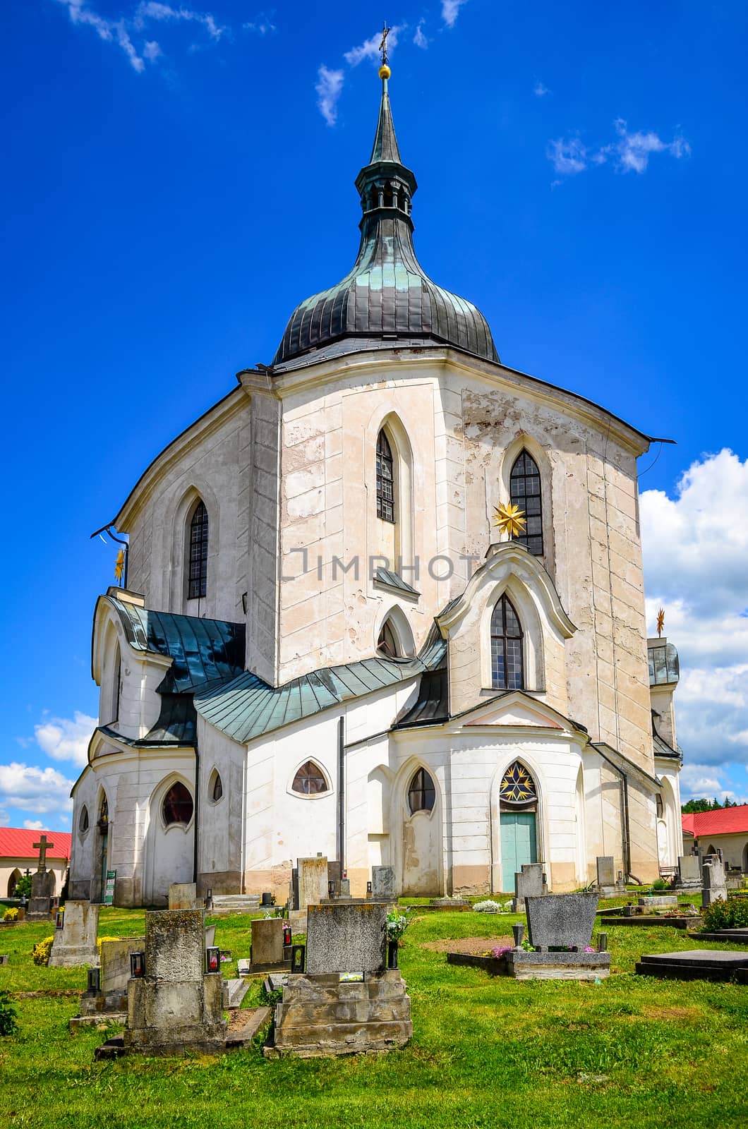 Church of St. John Nepomuk in Zelena Hora, Czech republic