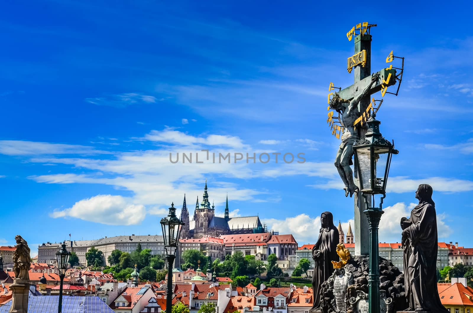 View of Prague castle from Charles Bridge by martinm303