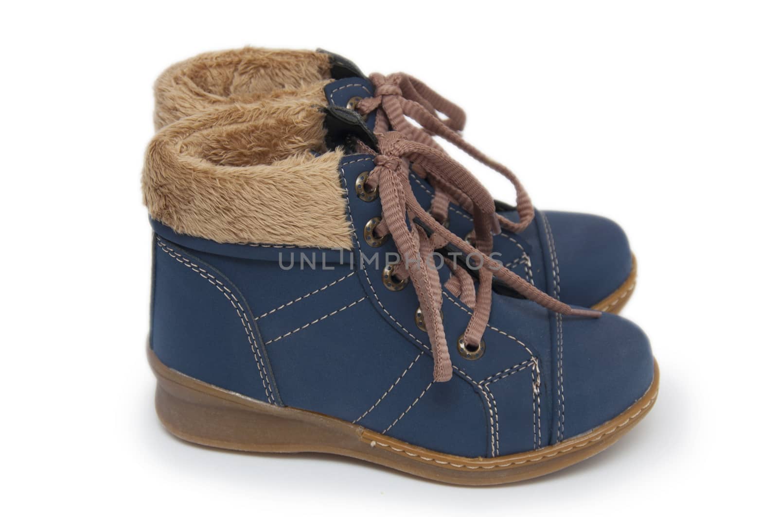 Blue children`s boots  by cocoo
