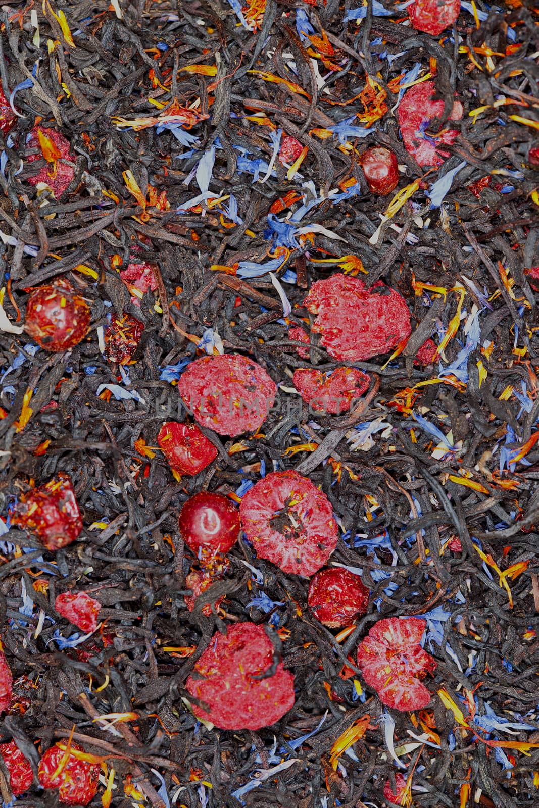 black tea with dried berries, textura by Astroid