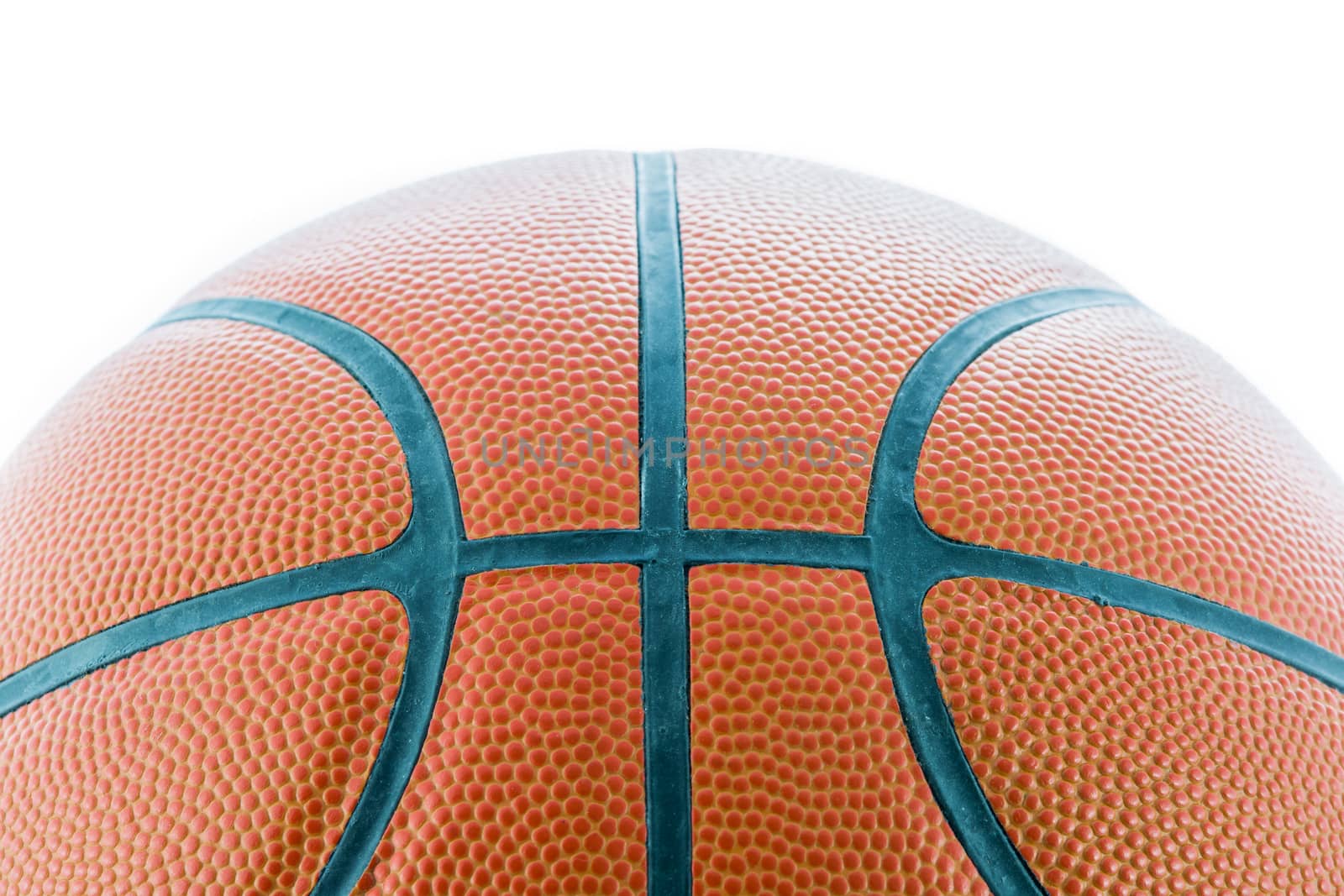 Closeup Basketball or Basket Ball isolate on white background