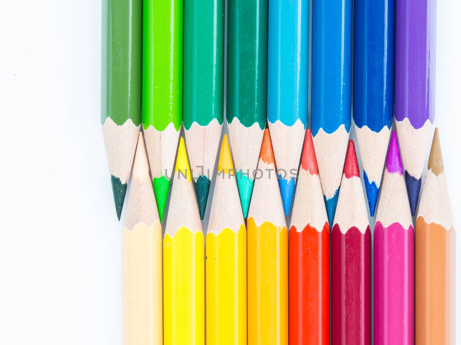 pointed color pencils by Sorapop