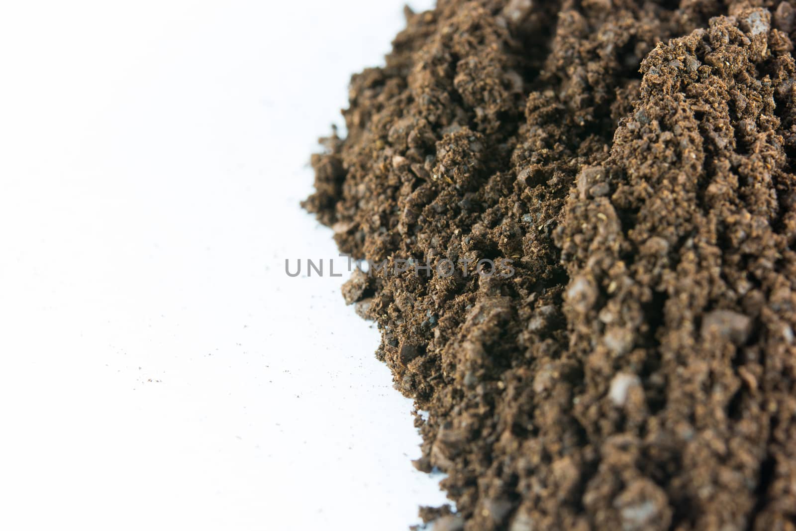 heap of coffe isolate on white background