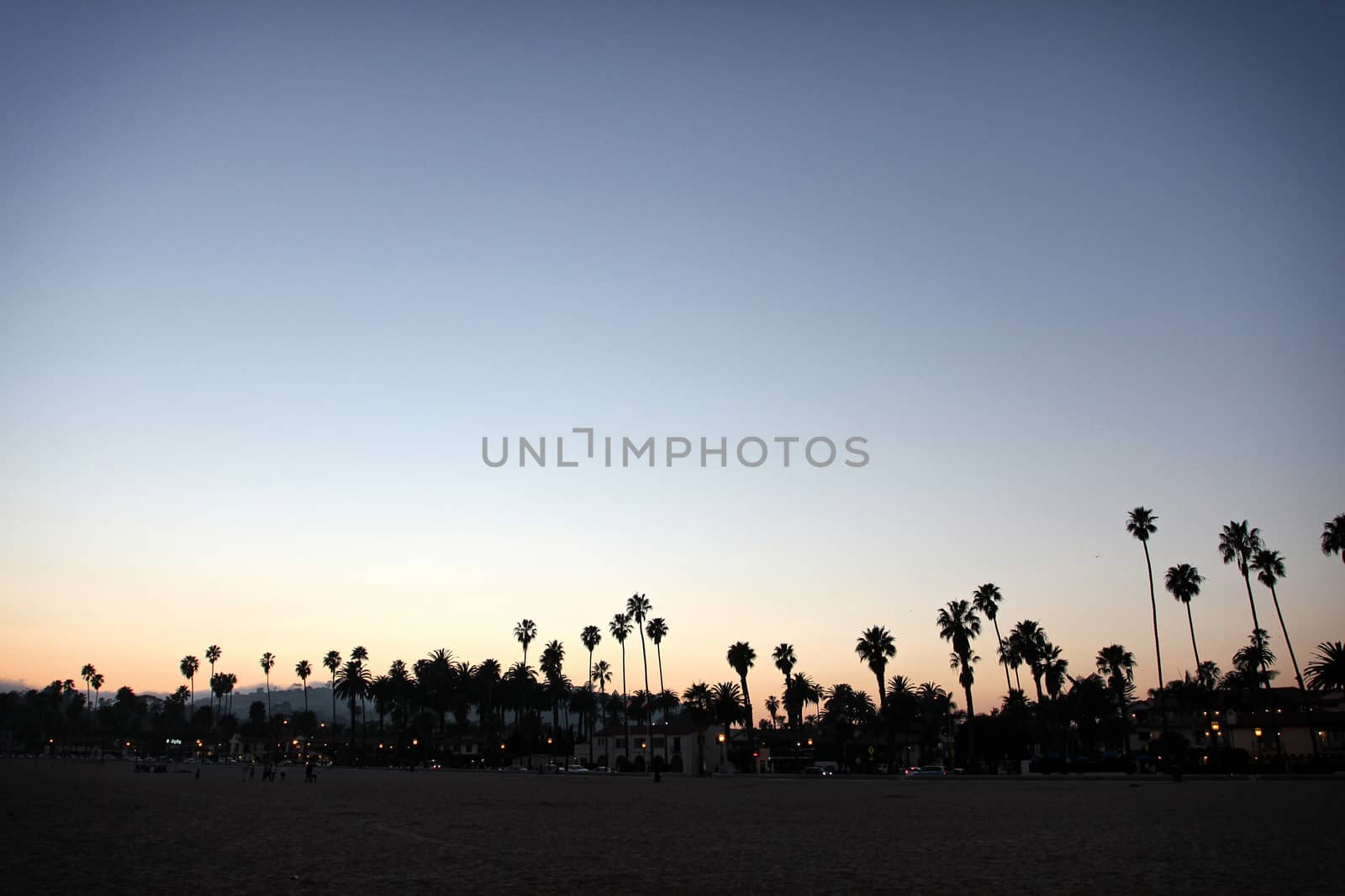 Sunset Santa Barbara Beach by hlehnerer