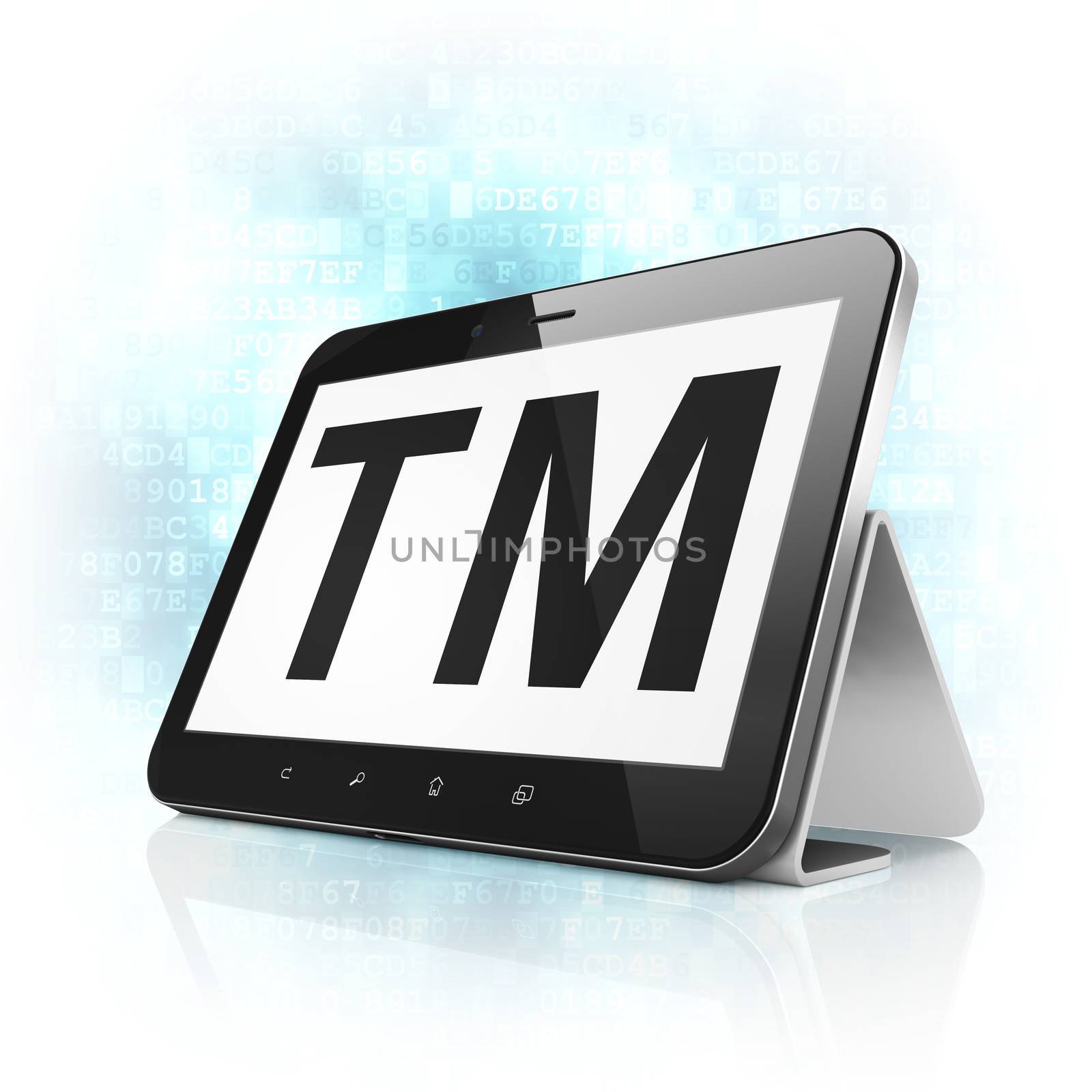 Law concept: Trademark on tablet pc computer by maxkabakov