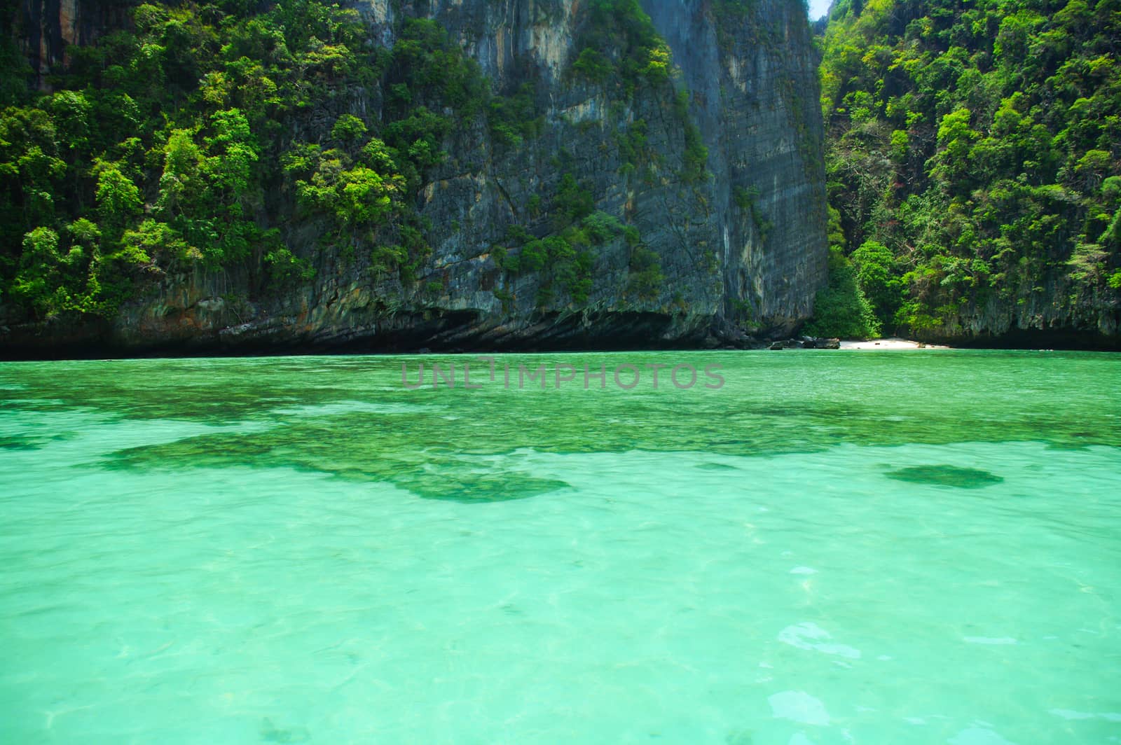 Beautiful blue sea from South Thailand, Asia