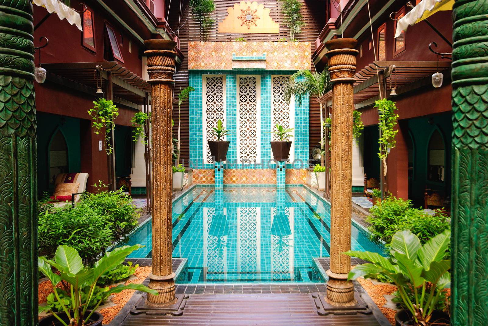 entrance to art hotel Thailand