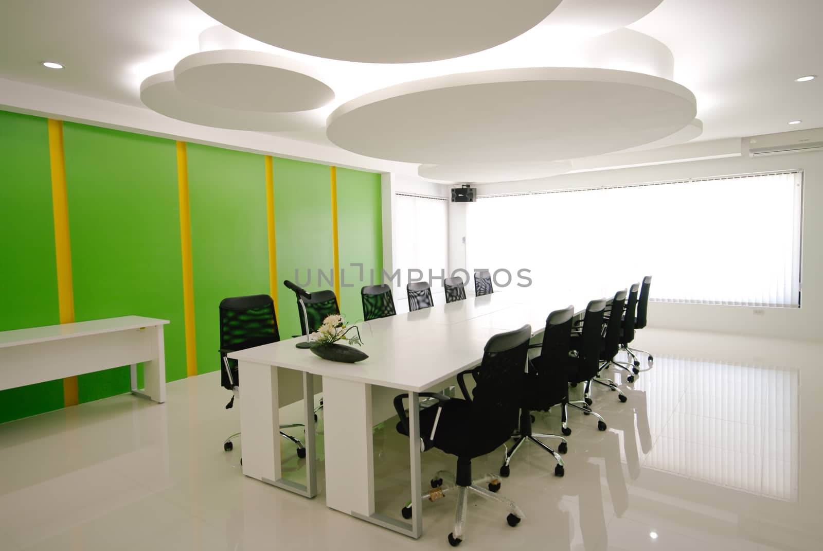 Conference room in office with modern decoration.