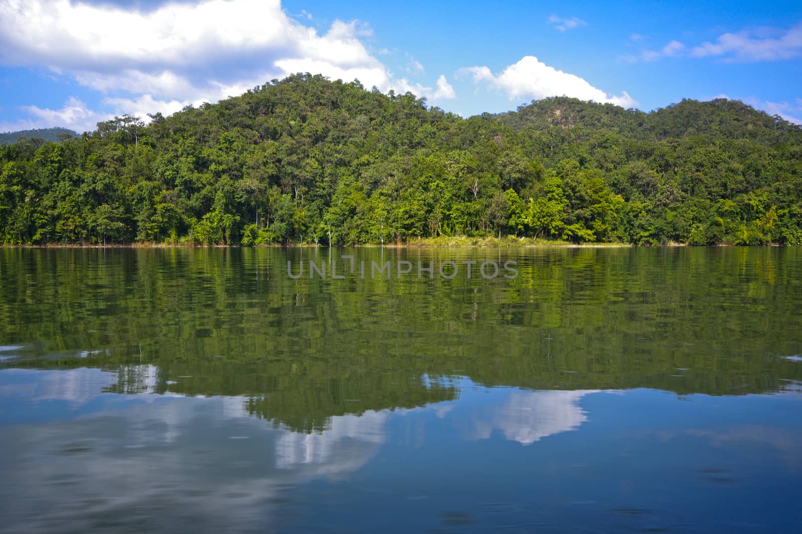 Beutiful dam landscape on Chiang Mai, Thailand