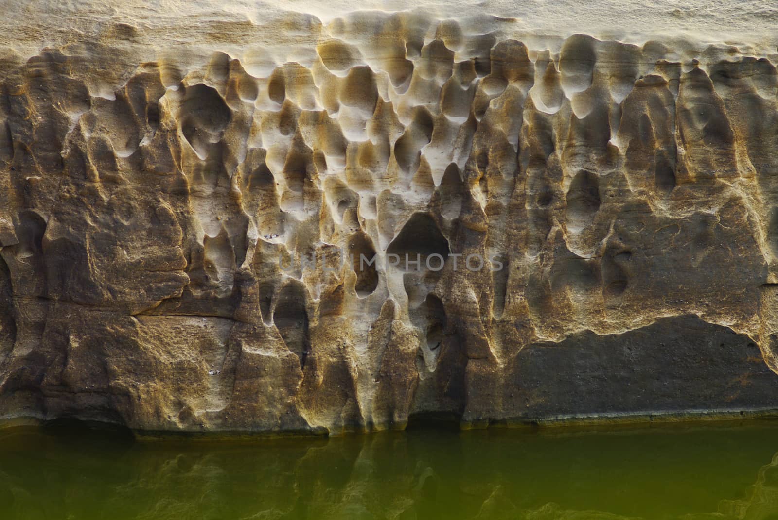 Stone surface texture with lake