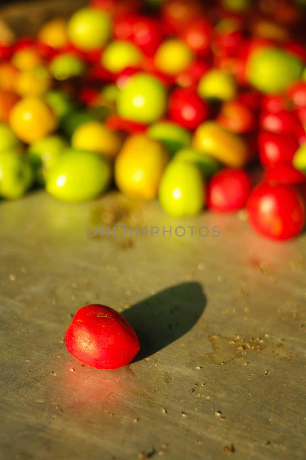 small tomato in fresh market