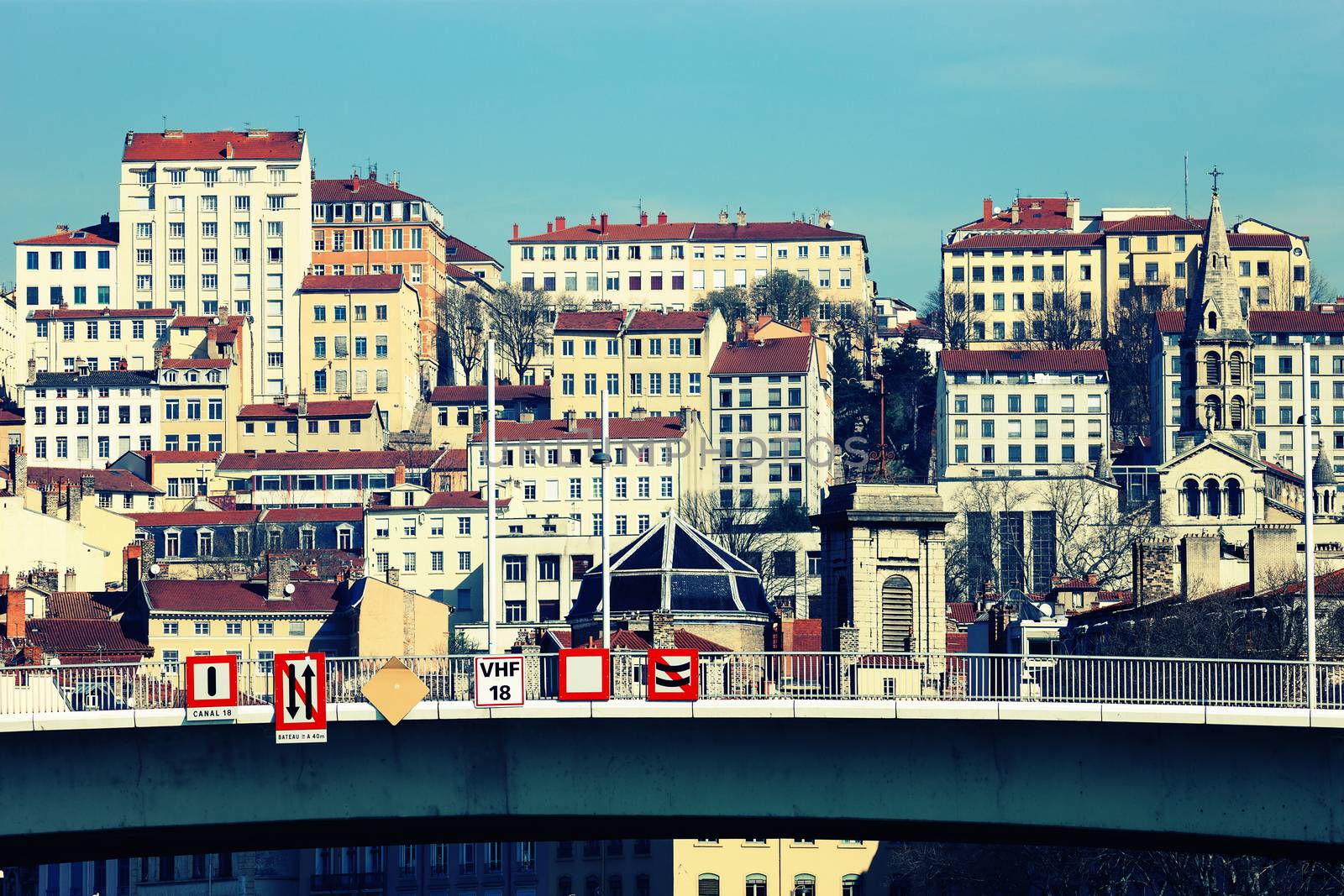 part of the city of Lyon, France 