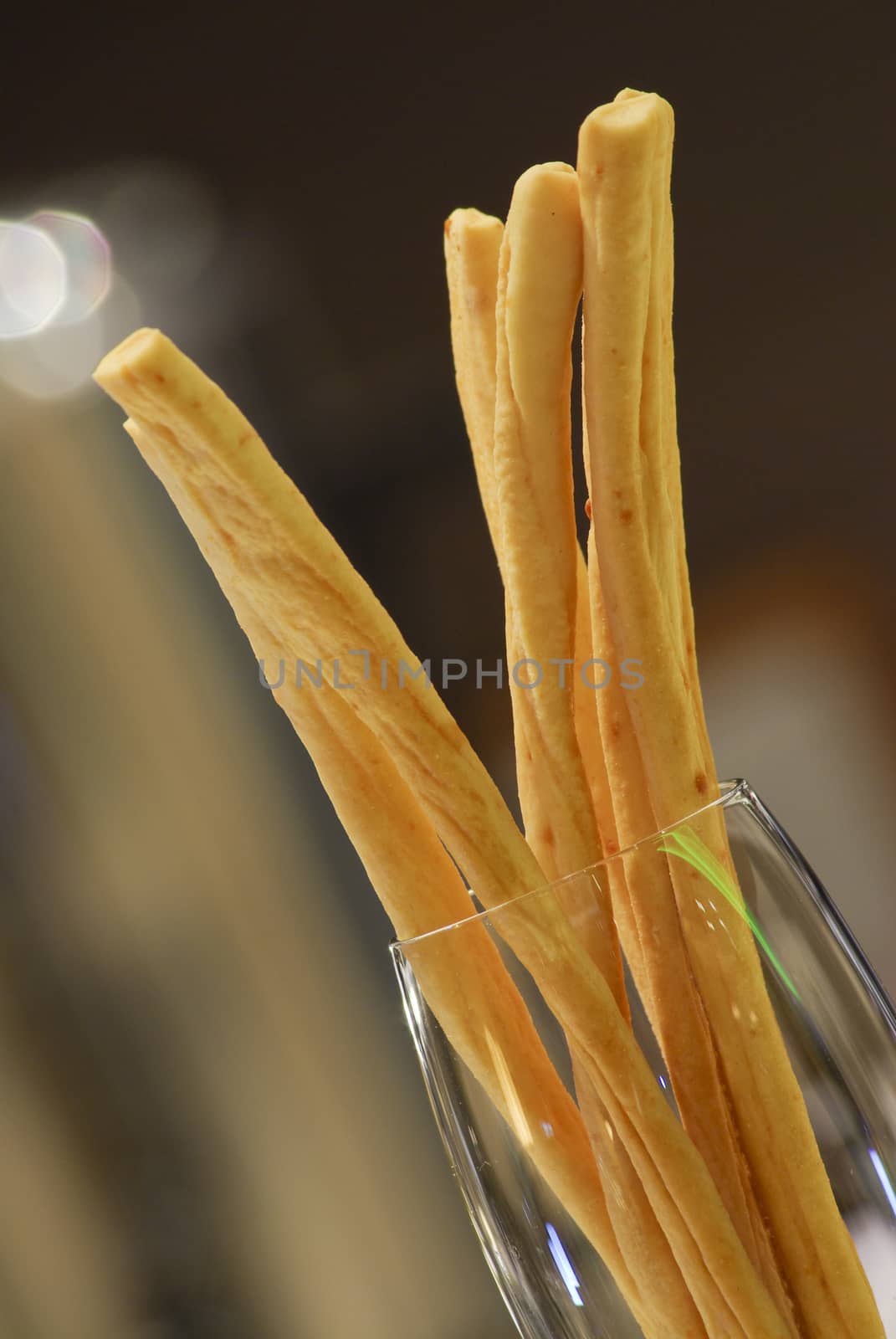 bread stick in luxury hotel