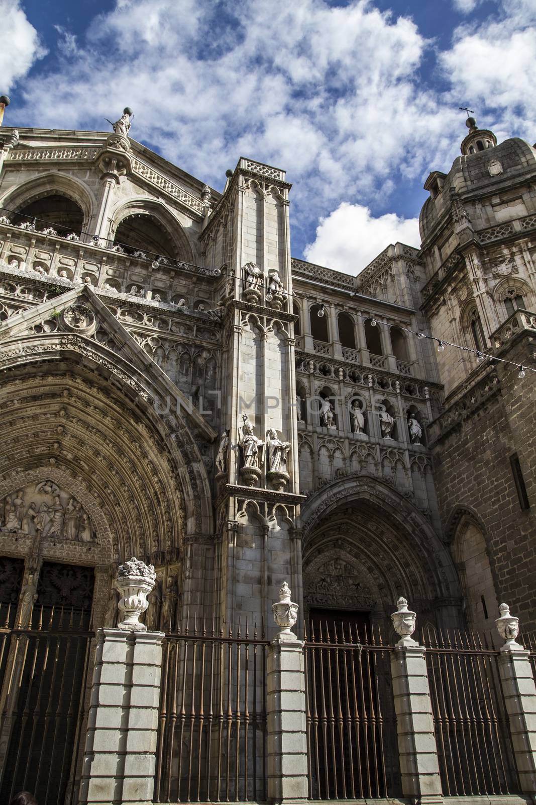 Toledo Cathedral facade, spanish church by FernandoCortes