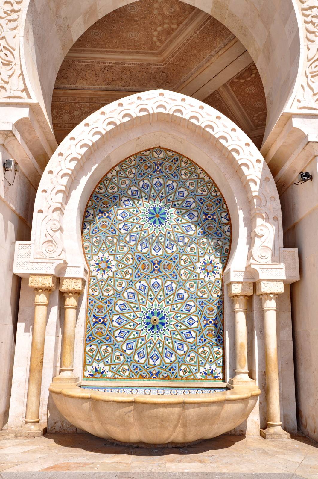 Detail of Gates of the The Hassan II Mosque, located in Casablan by anderm