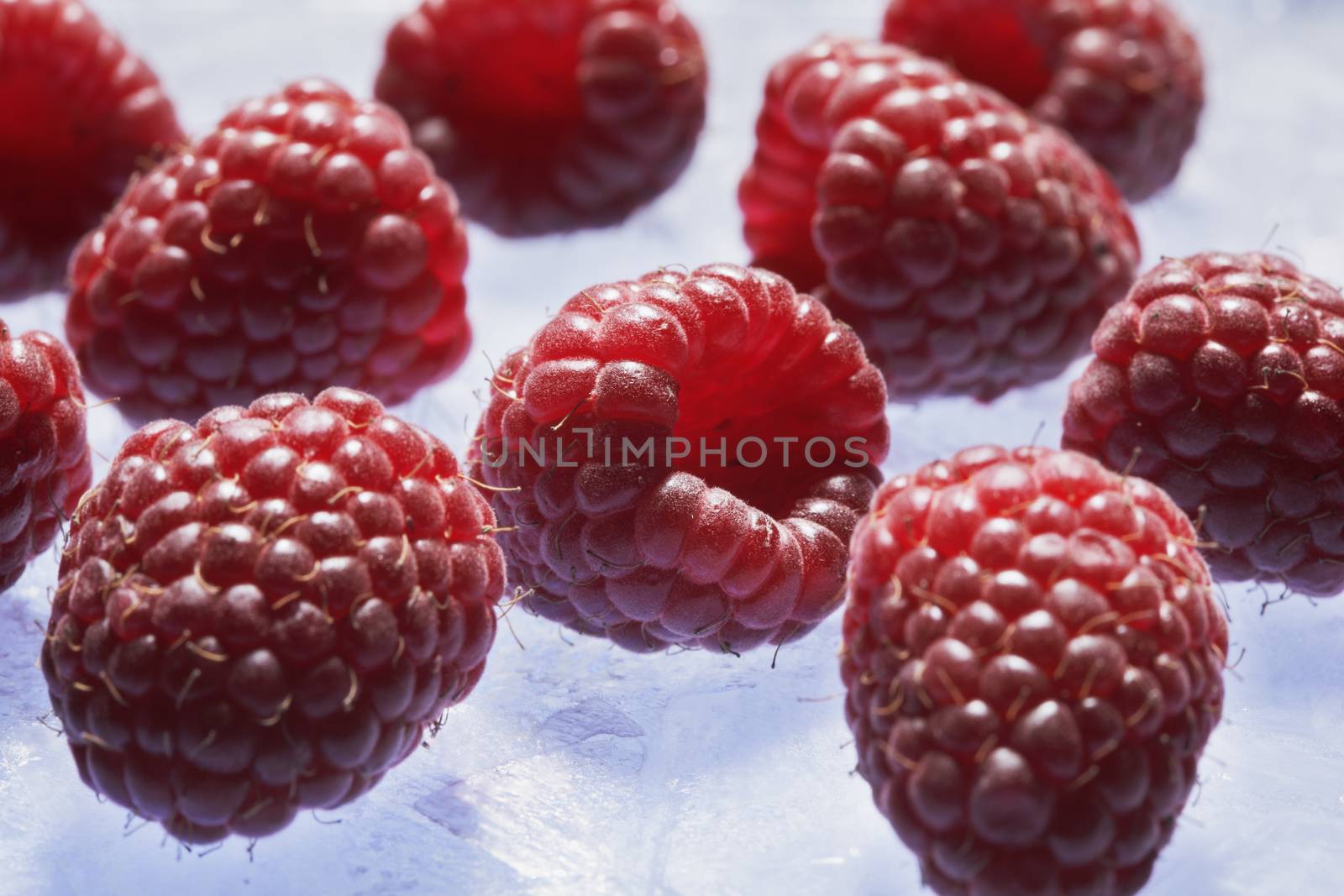 Raspberries by Stocksnapper