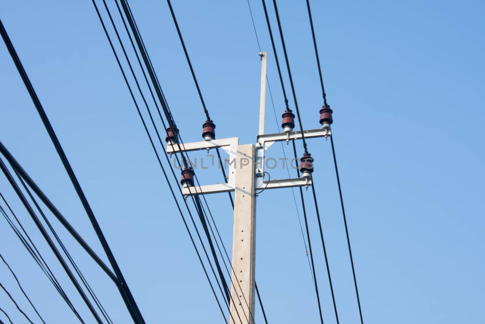 High-voltage electricity transmission line is a line.