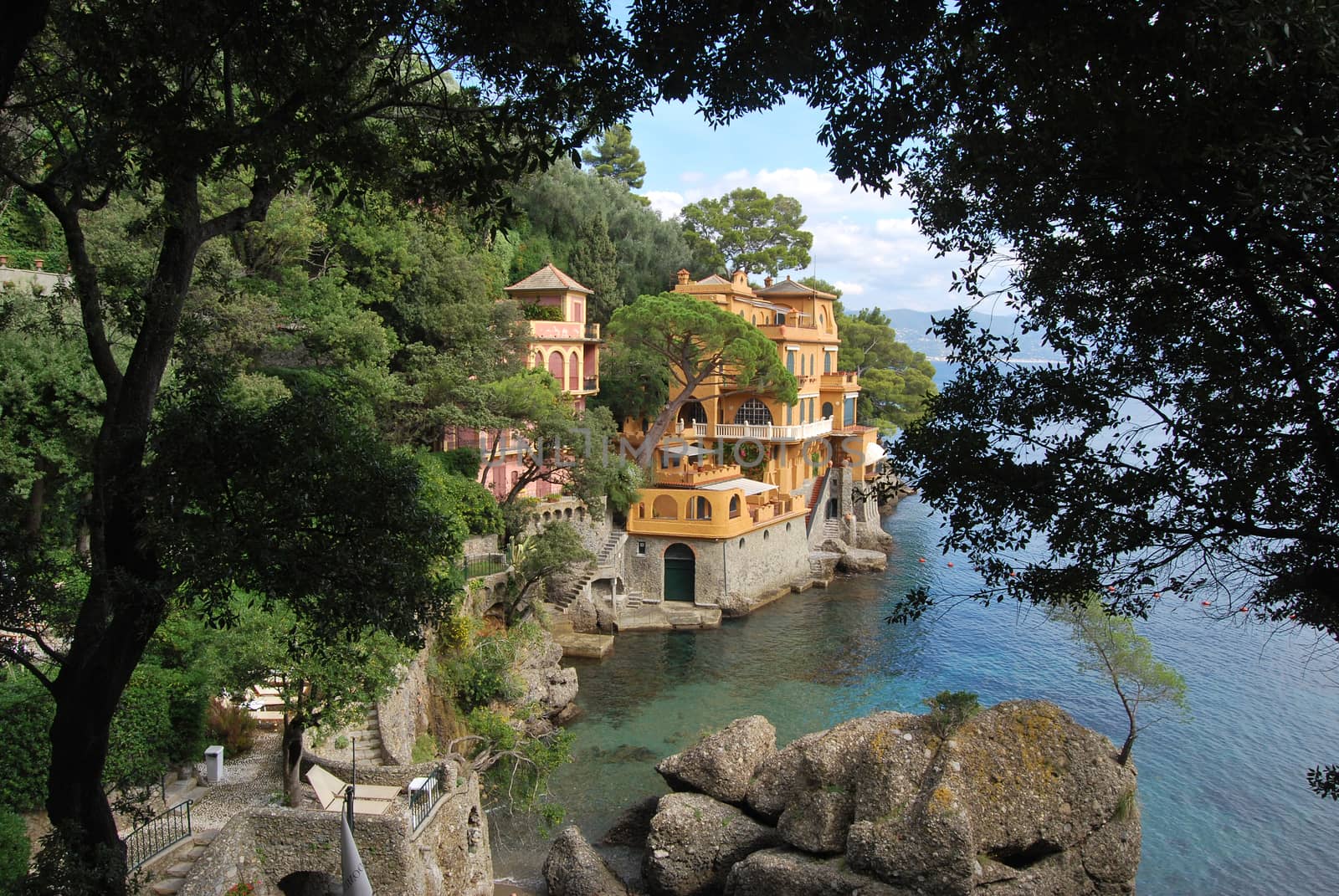 on the way to Portofino, Liguria, Italy