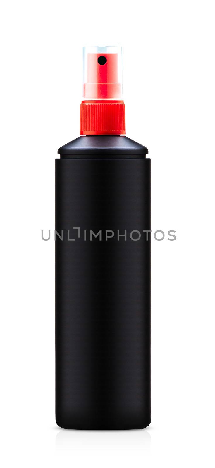 Spray Medicine Antiseptic Plastic Bottle on white background (with clipping work path)