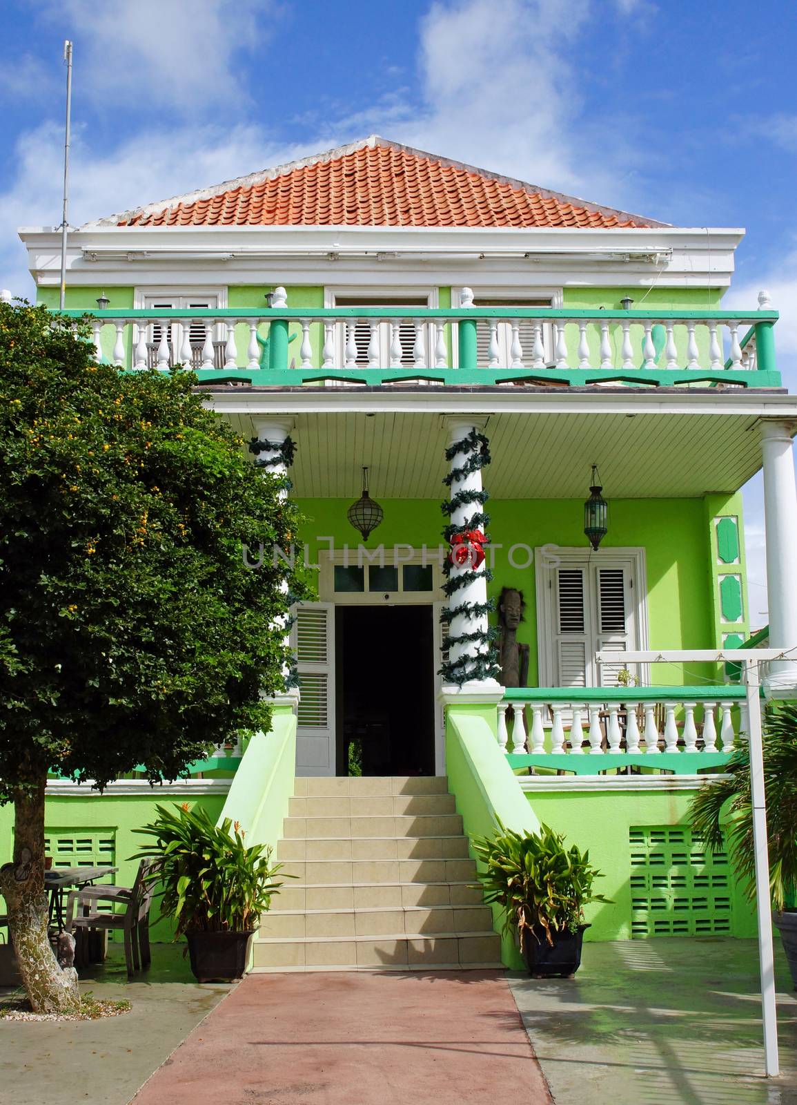 Typical residence in Willemstad, Curacao, ABC Islands