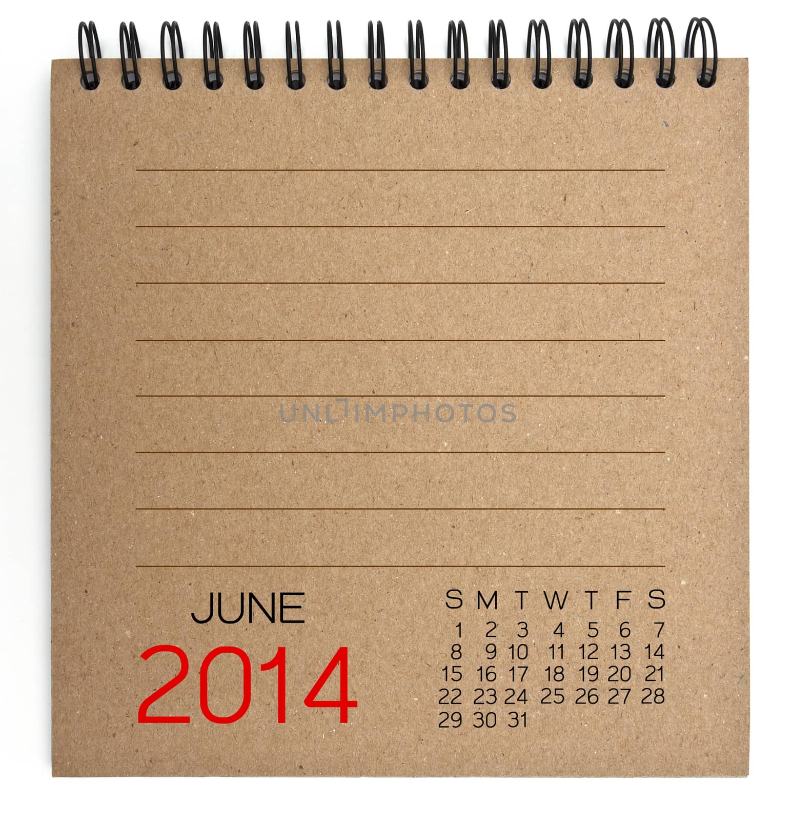 2014 Calendar brown Texture Paper
