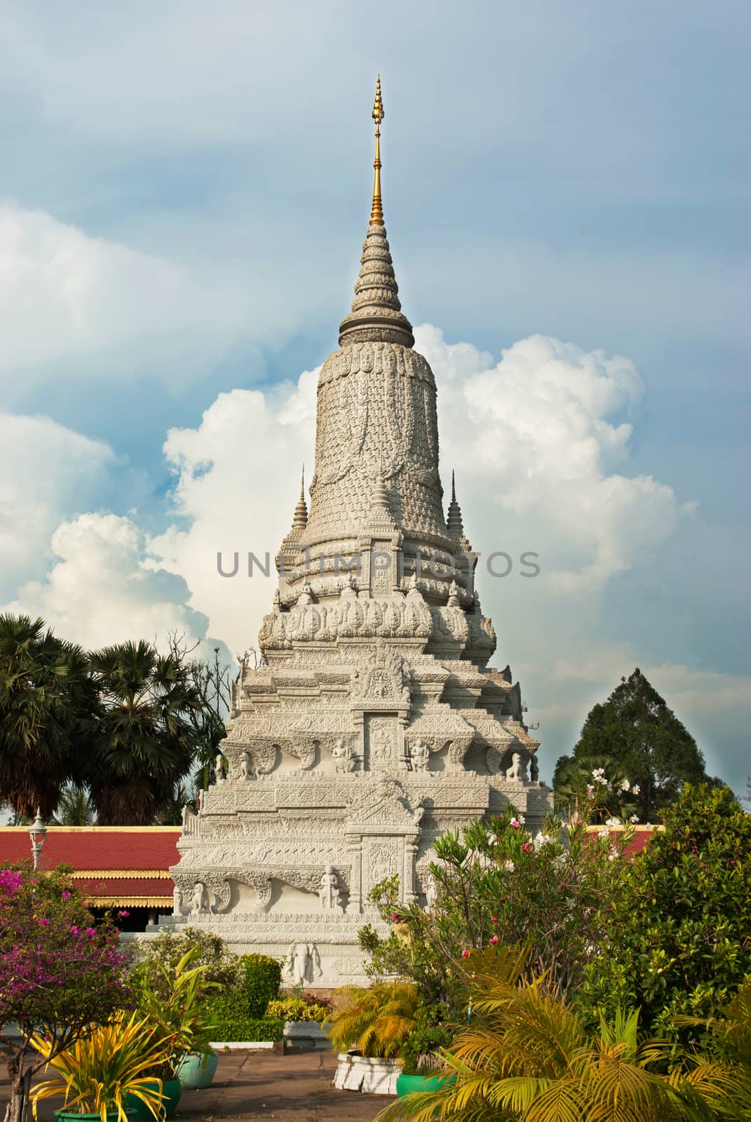 The tomb in Royal Palace in Phnom Penh, Cambodia