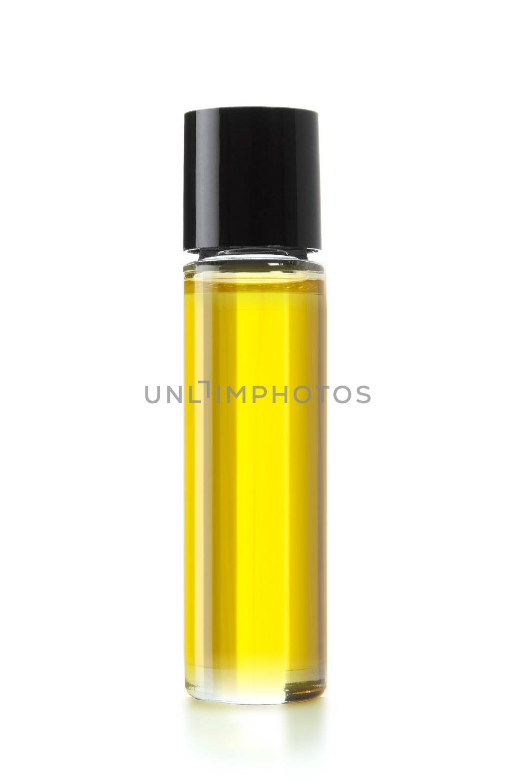 Bottle of perfume on white background, (clipping work path included).