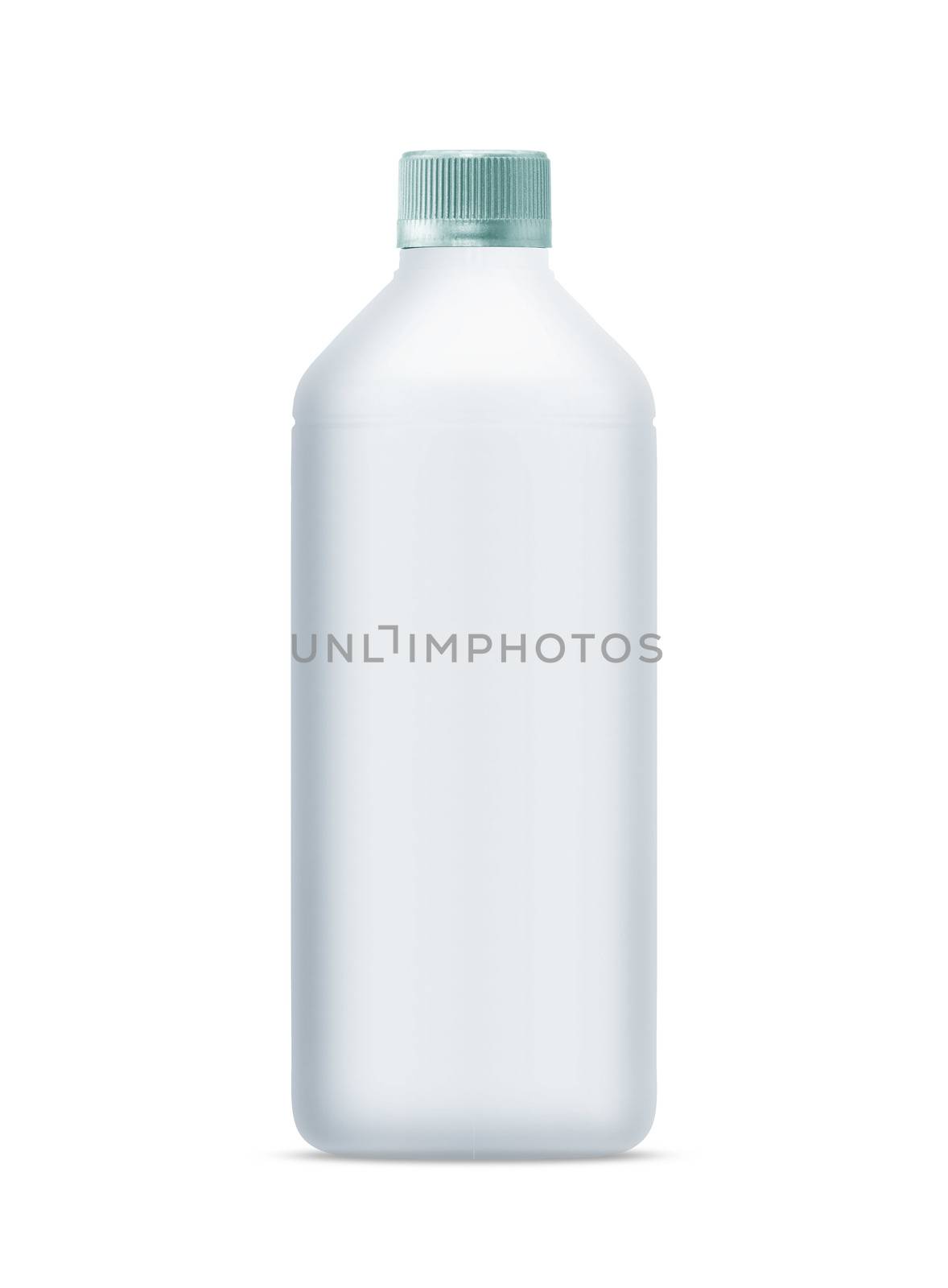 White Plastic Bottle isolated on white background . (with clipping work path)