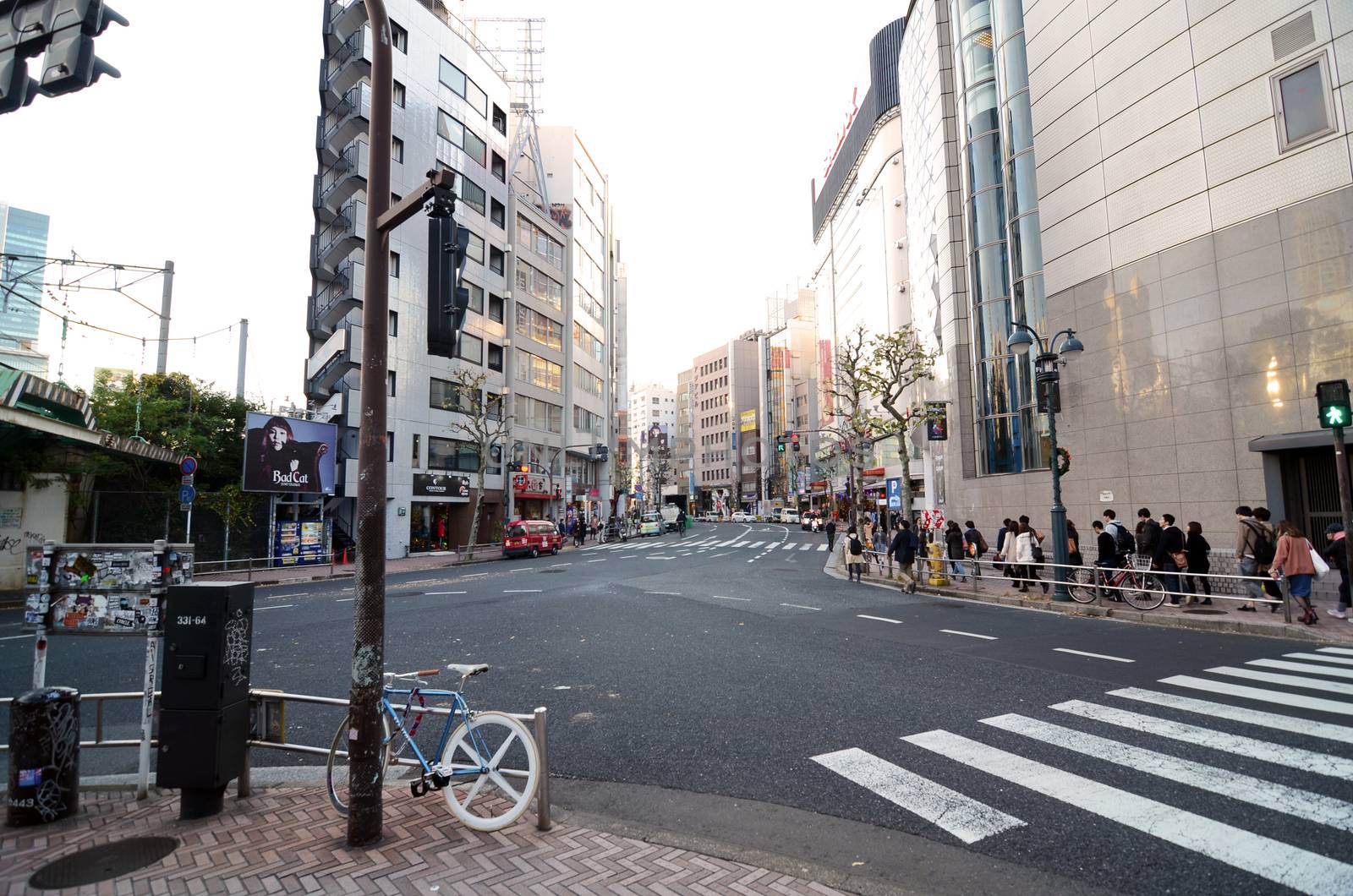 TOKYO, JAPAN - NOVEMBER 28: Shibuya is known as a youth fashion center by siraanamwong