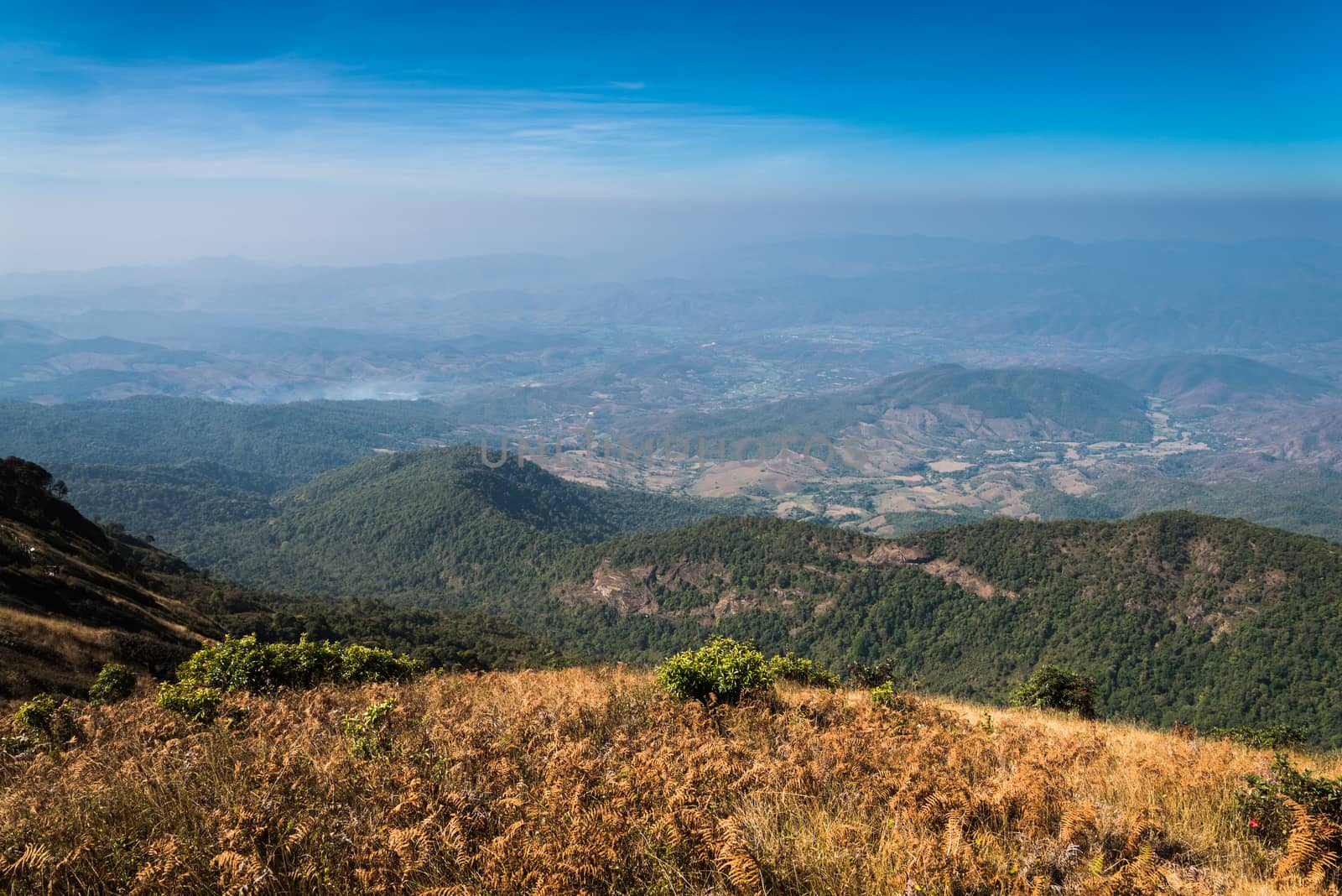 Viewpoint at Kew mae pan nature trail, Doi Inthanon national park, ChiangMai, Thailand