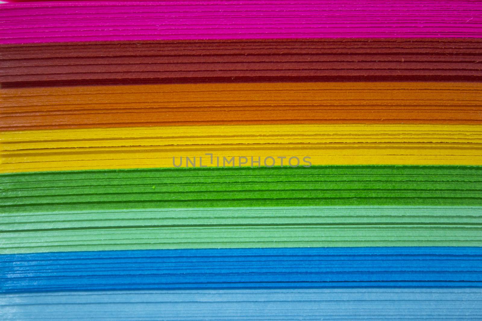 Colourful Paper isolated on white.
