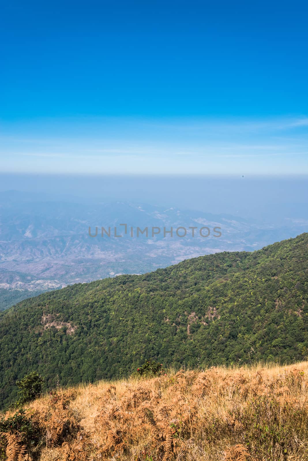 Viewpoint at Kew mae pan nature trail, Doi Inthanon national park, ChiangMai, Thailand