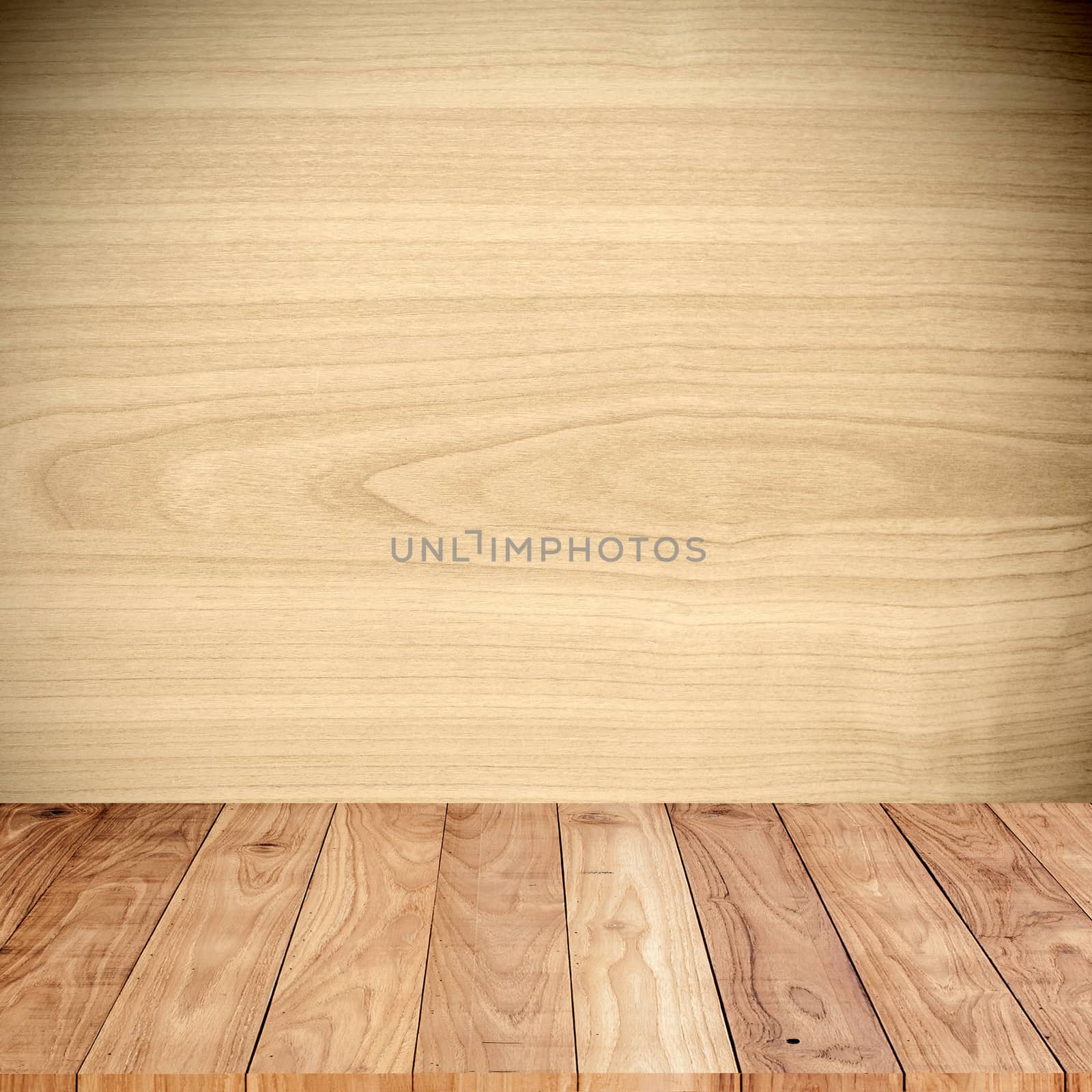 Wood texture with wood floor in the room by 2nix