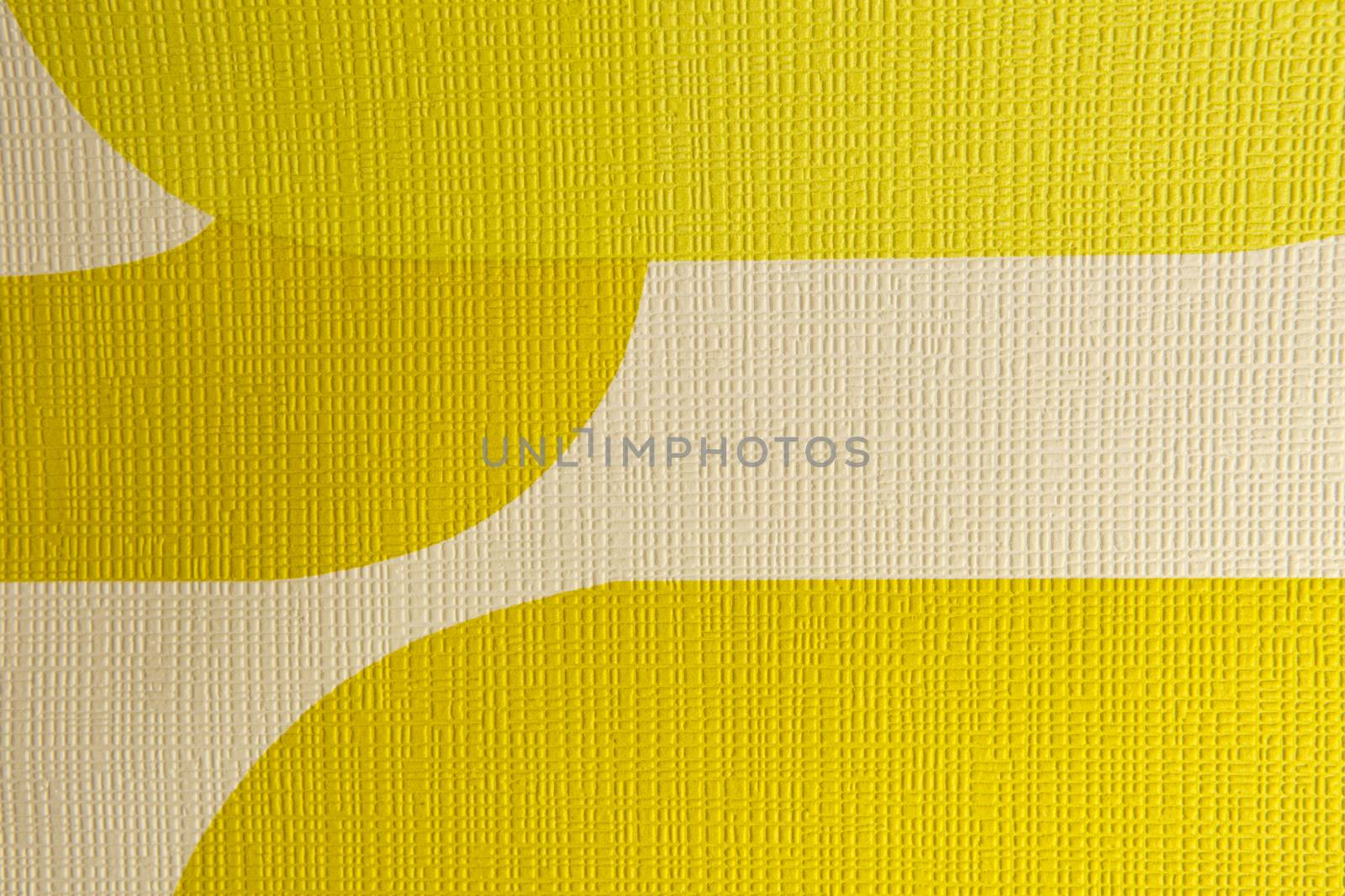 Retro funky yellow wallpaper design with texture.