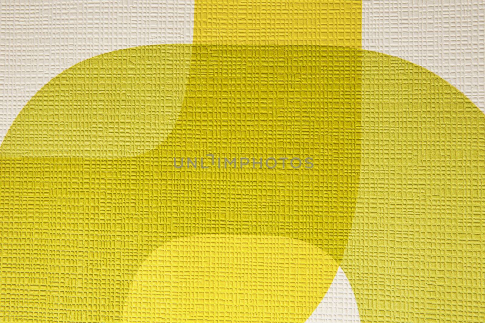 Retro funky yellow wallpaper design with texture.