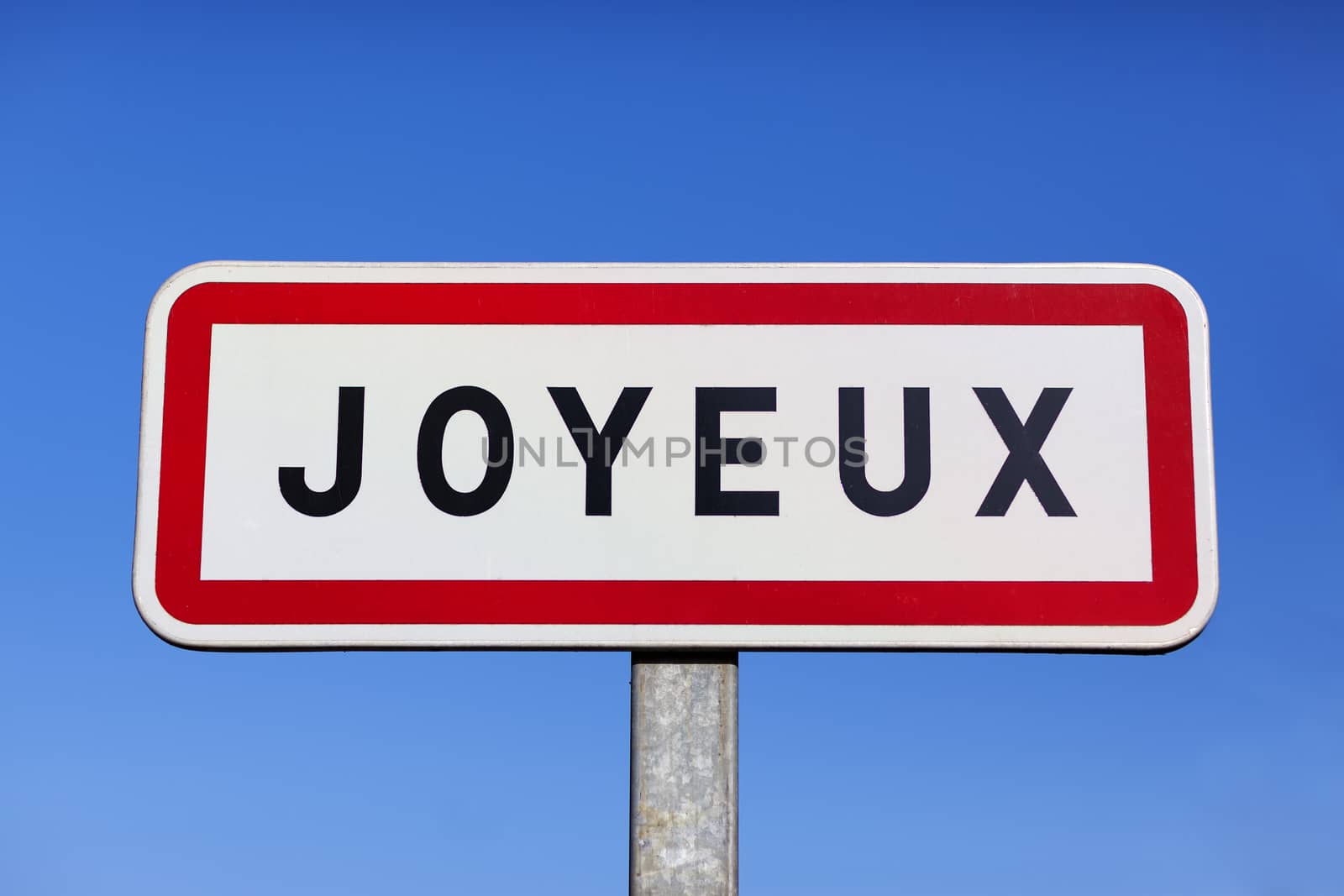 Little village called Joyeux in France