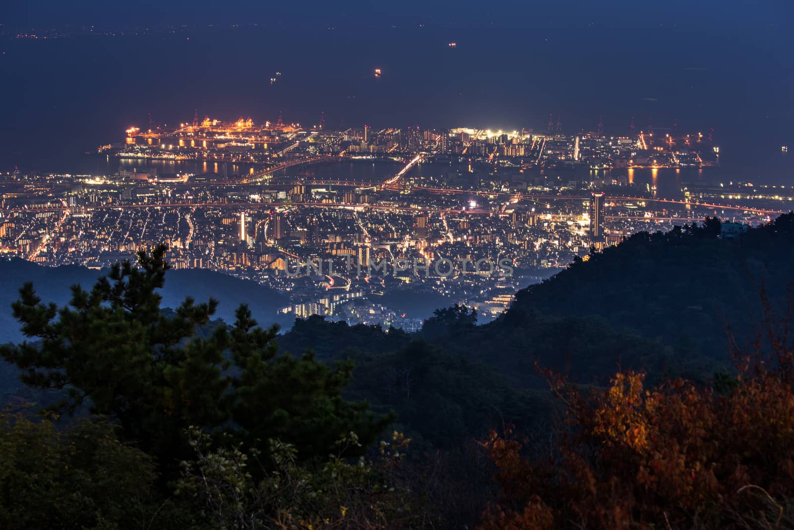 10 million dollars night view. KOBE. JAPAN