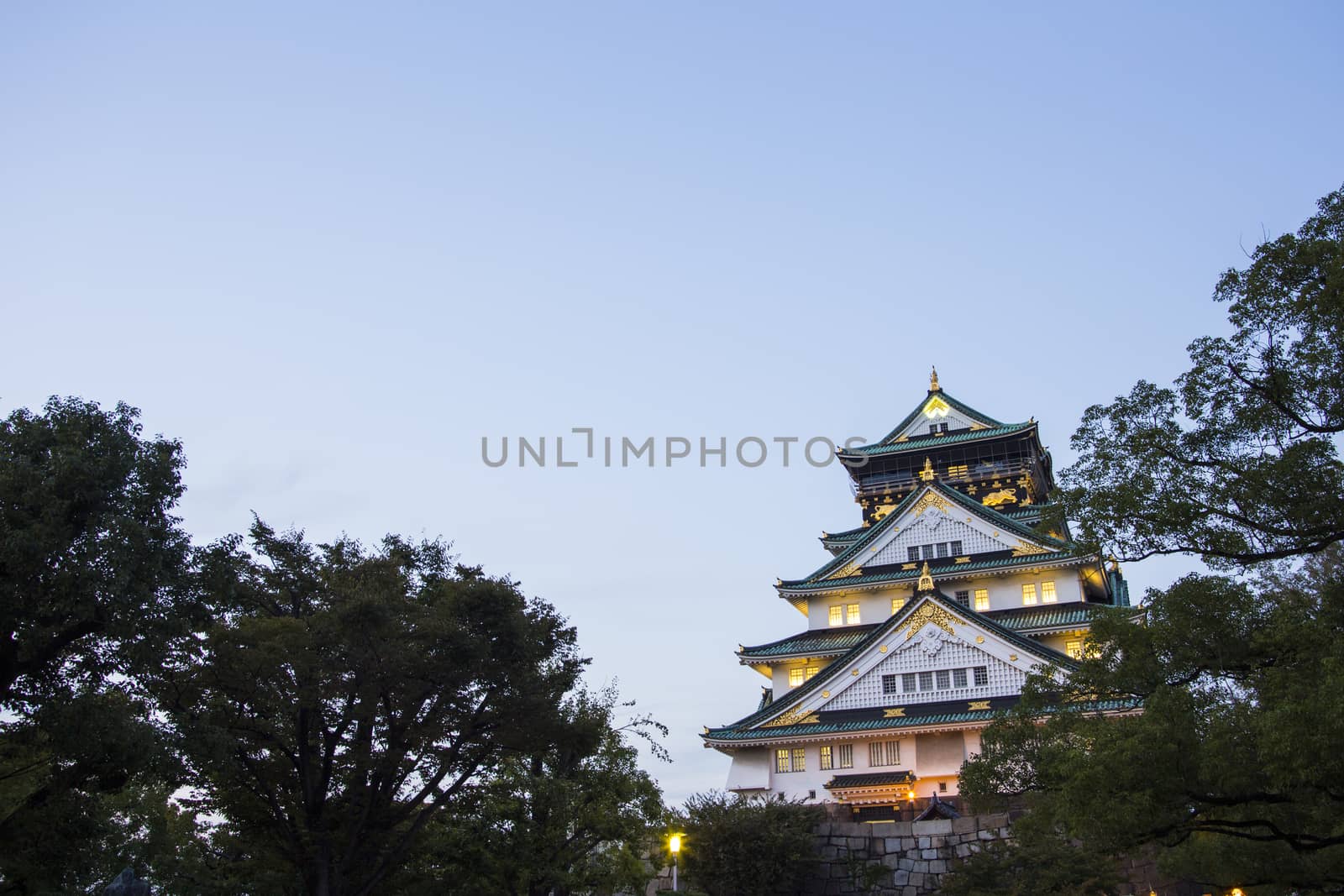 Osaka castle. Japan