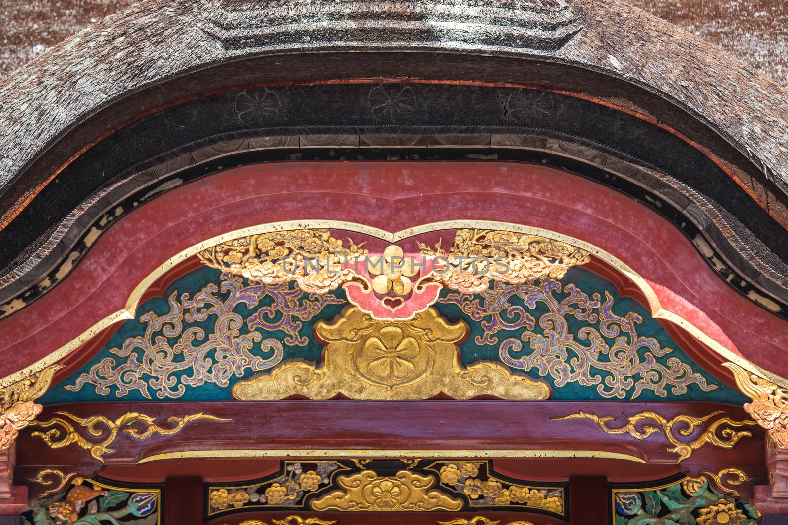 Dazaifu Tenmangu Shrine detail close up