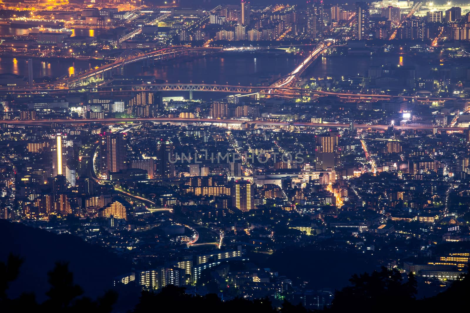 10 million dollars night view. KOBE. JAPAN