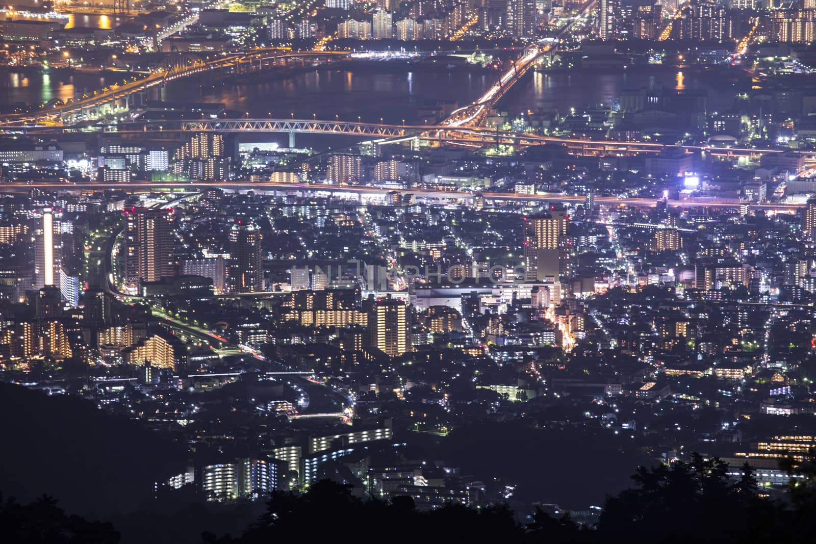 10 million dollars night view. KOBE. JAPAN