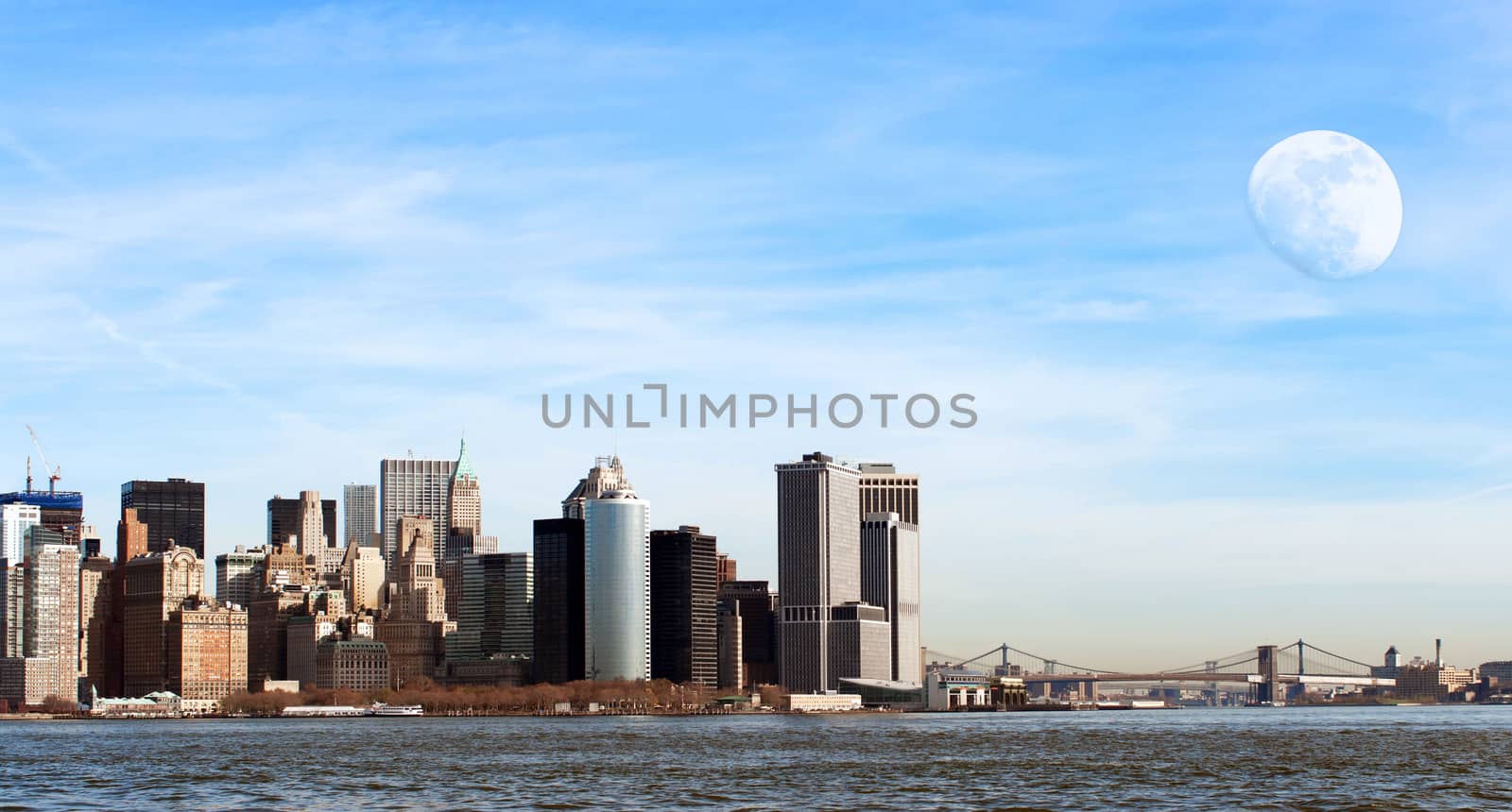 Manhattan cityscape during a sunny day by daoleduc